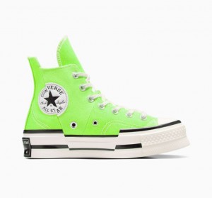 Férfi Converse Chuck 70 Plus Magasszárú Tornacipő Világos Zöld | HUNGARY MDX1KG