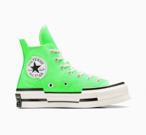 Férfi Converse Chuck 70 Plus Magasszárú Tornacipő Világos Zöld | HUNGARY ZUI4YH