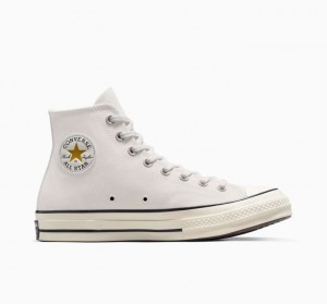 Férfi Converse Chuck 70 Suede Magasszárú Tornacipő Fehér | HUNGARY HEN0BV