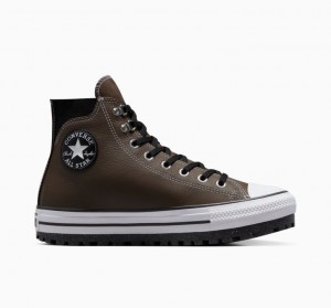 Férfi Converse Chuck Taylor All Star City Trek Vízálló Bakancs Sötétbarna | HUNGARY XBT6FS