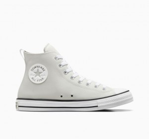 Férfi Converse Chuck Taylor All Star Leather Magasszárú Tornacipő Fehér | HUNGARY DNJ3RQ