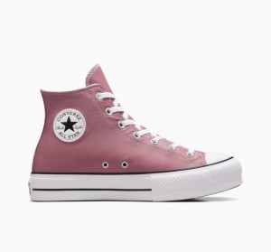 Férfi Converse Chuck Taylor All Star Lift Platform Surplus Leather Magasszárú Tornacipő Rózsaszín | HUNGARY KLV9ZB