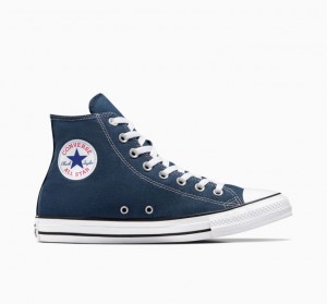 Férfi Converse Chuck Taylor All Star Magasszárú Tornacipő Sötétkék | HUNGARY VOP9KJ