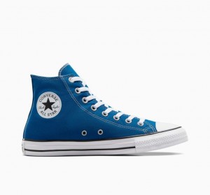 Férfi Converse Chuck Taylor All Star Magasszárú Tornacipő Kék | HUNGARY NHG0UA