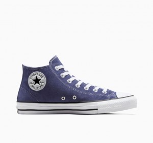 Férfi Converse Chuck Taylor All Star Pro Suede Deszkás Cipő Kék | HUNGARY TEY1LJ