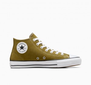 Férfi Converse Chuck Taylor All Star Pro Suede Deszkás Cipő Olivazöld | HUNGARY DJQ0CR