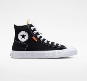 Férfi Converse Chuck Taylor Alt Star Canvas Magasszárú Tornacipő Fekete | HUNGARY TBH3DM