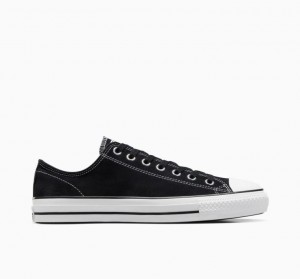 Férfi Converse Cons Chuck Taylor All Star Pro Suede Deszkás Cipő Fekete | HUNGARY RBZ2NV