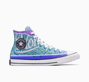 Férfi Converse X Wonka Chuck Taylor All Star Swirl Magasszárú Tornacipő Zöld | HUNGARY HIC7ZD