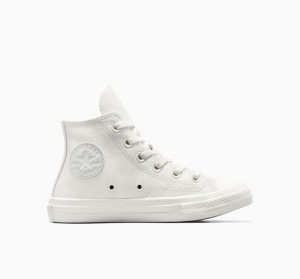 Gyerek Converse Chuck 70 Leather Magasszárú Tornacipő Fehér | HUNGARY YWB7ZJ