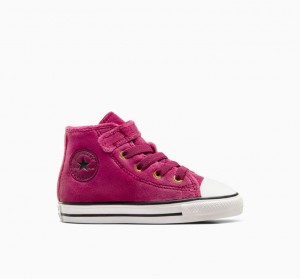 Gyerek Converse Chuck Taylor All Star Easy On Velvet Magasszárú Tornacipő Fukszia | HUNGARY WFT1JO