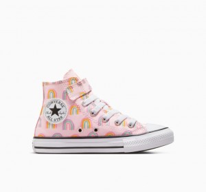 Gyerek Converse Chuck Taylor All Star Easy-on Rainbows Magasszárú Tornacipő Rózsaszín | HUNGARY FXM1HR