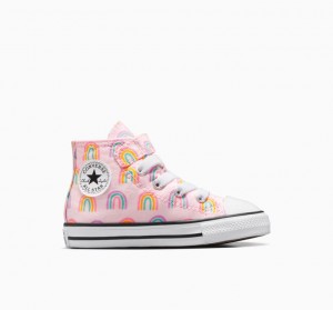 Gyerek Converse Chuck Taylor All Star Easy-on Rainbows Magasszárú Tornacipő Rózsaszín | HUNGARY CWI6RH