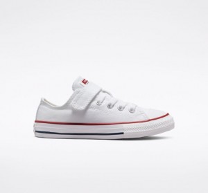 Gyerek Converse Chuck Taylor All Star Easy-on Rövidszárú Tornacipő Fehér | HUNGARY HPO4FZ