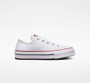 Gyerek Converse Chuck Taylor All Star Lift Platform Cipő Fehér | HUNGARY USO5FY