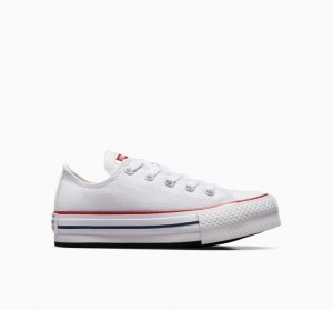 Gyerek Converse Chuck Taylor All Star Lift Platform Cipő Fehér | HUNGARY YLE9GX