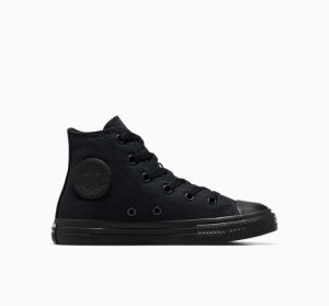 Gyerek Converse Chuck Taylor All Star Magasszárú Tornacipő Fekete | HUNGARY RVN3ZM