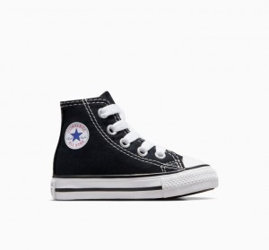 Gyerek Converse Chuck Taylor All Star Magasszárú Tornacipő Fekete | HUNGARY JIS6QT