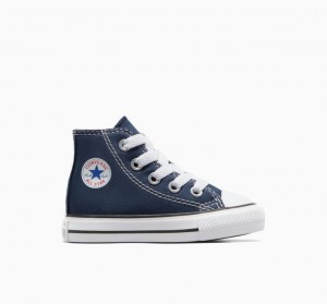 Gyerek Converse Chuck Taylor All Star Magasszárú Tornacipő Sötétkék | HUNGARY RZK5DY