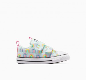 Gyerek Converse Chuck Taylor All Star Rave Easy-on Rainbows Rövidszárú Tornacipő Menta | HUNGARY KZU9NC