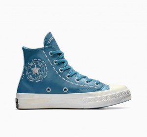 Női Converse Chuck 70 Bold Stitch Magasszárú Tornacipő Türkiz | HUNGARY KWT5AO