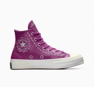 Női Converse Chuck 70 Bold Stitch Magasszárú Tornacipő Fukszia | HUNGARY OVX9FM