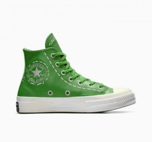 Női Converse Chuck 70 Bold Stitch Magasszárú Tornacipő Zöld | HUNGARY CRT2AL