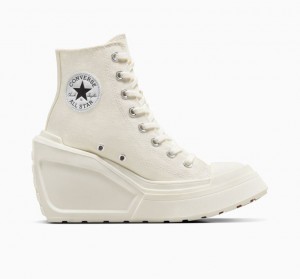 Női Converse Chuck 70 De Luxe Wedge Magasszárú Tornacipő Fehér | HUNGARY TNV4OJ