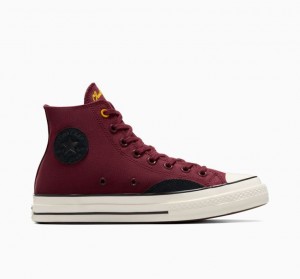 Női Converse Chuck 70 Mixed Materials Magasszárú Tornacipő Bordó | HUNGARY HJE3RP