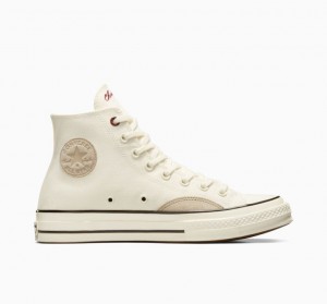 Női Converse Chuck 70 Mixed Materials Magasszárú Tornacipő Fehér | HUNGARY URN7MJ