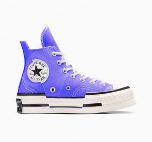 Női Converse Chuck 70 Plus Magasszárú Tornacipő Kék | HUNGARY JKC1TX