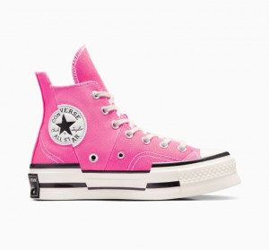 Női Converse Chuck 70 Plus Magasszárú Tornacipő Rózsaszín | HUNGARY DXK5CE