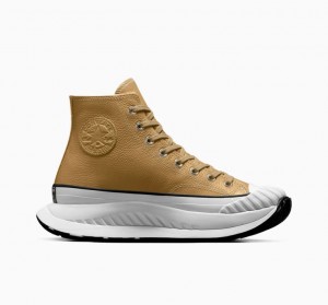 Női Converse Chuck Taylor 70 At-cx Leather Magasszárú Tornacipő Világos Barna | HUNGARY NHR4TI