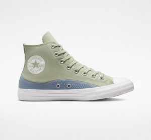 Női Converse Chuck Taylor All Star Craft Mix Magasszárú Tornacipő Menta | HUNGARY GJF8VN