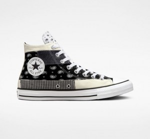 Női Converse Chuck Taylor All Star Hacked Patterns Magasszárú Tornacipő Fekete | HUNGARY EUN1KQ