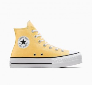 Női Converse Chuck Taylor All Star Lift Platform Cipő Sárga | HUNGARY ONA1MD