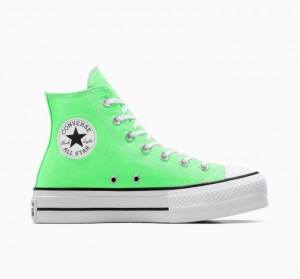 Női Converse Chuck Taylor All Star Lift Platform Cipő Világos Zöld | HUNGARY UMW7RJ