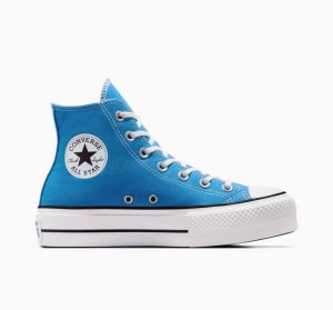 Női Converse Chuck Taylor All Star Lift Platform Cipő Kék | HUNGARY IMX6KF