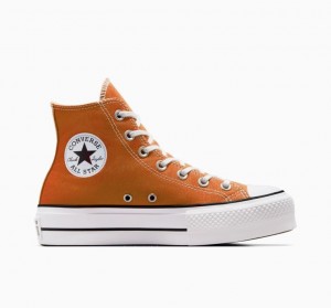 Női Converse Chuck Taylor All Star Lift Platform Cipő Narancssárga | HUNGARY ADG3OU