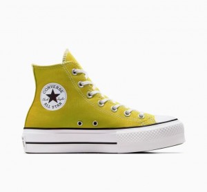 Női Converse Chuck Taylor All Star Lift Platform Cipő Sárga | HUNGARY ZKB8QC