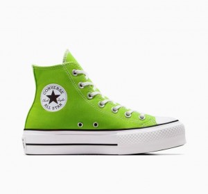 Női Converse Chuck Taylor All Star Lift Platform Cipő Zöld | HUNGARY KCZ8PF