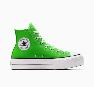 Női Converse Chuck Taylor All Star Lift Platform Cipő Zöld | HUNGARY APS0QN