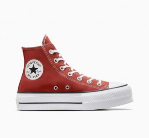 Női Converse Chuck Taylor All Star Lift Platform Cipő Piros | HUNGARY EDS1WY