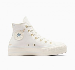 Női Converse Chuck Taylor All Star Lift Tiny Tattoos Platform Cipő Fehér | HUNGARY YUZ4CQ