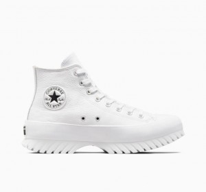 Női Converse Chuck Taylor All Star Lugged 2.0 Leather Magasszárú Tornacipő Fehér | HUNGARY JUO3GI