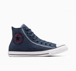 Női Converse Chuck Taylor All Star Magasszárú Tornacipő Sötétkék | HUNGARY UNA8IB