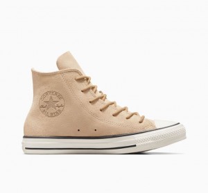 Női Converse Chuck Taylor All Star Mono Suede Magasszárú Tornacipő Bézs | HUNGARY RXC1NT