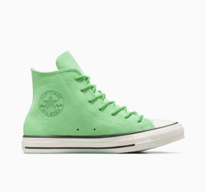 Női Converse Chuck Taylor All Star Mono Suede Magasszárú Tornacipő Világos Zöld | HUNGARY YQJ0WP