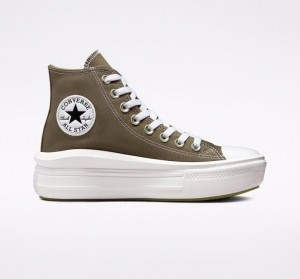 Női Converse Chuck Taylor All Star Move Platform Cipő Olivazöld | HUNGARY JYX2KA