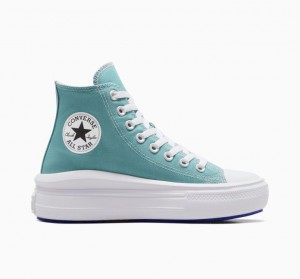 Női Converse Chuck Taylor All Star Move Seasonal Color Platform Cipő Türkiz | HUNGARY RLB2VP